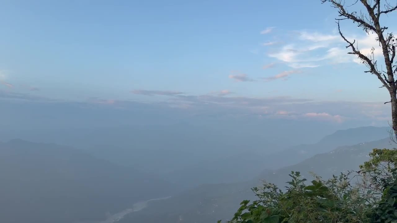 View over the hills near Sittong, Darjeeling