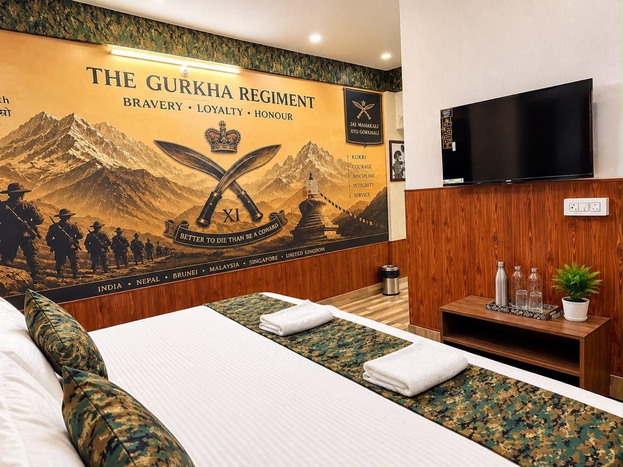 Gurkha Regiment themed room