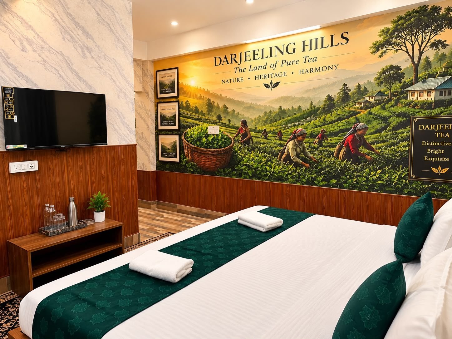 Darjeeling tea themed room